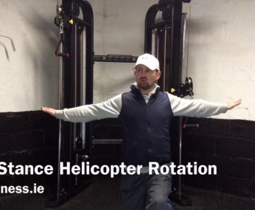 Golf Stance Helicopter Rotation