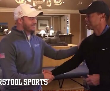 Riggs (Barstool Sports) Meets and Interviews Tiger Woods