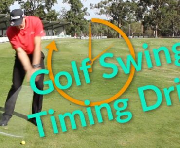 Golf swing timing drills