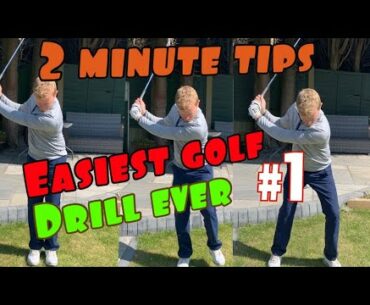 GOLF SWING - Easiest golf drill ever / golf swing for beginners