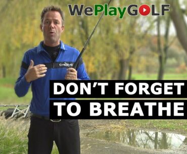 Best golf tip ever: Don't forget to breathe! Control your breathing to improve your swing!