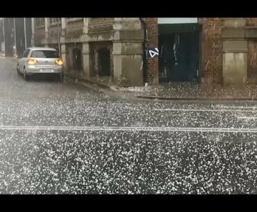 Hailstones the size of golfballs pummel Sydney