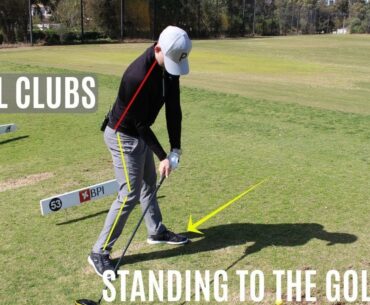 HOW TO STAND TO THE GOLF BALL WITH ALL CLUBS