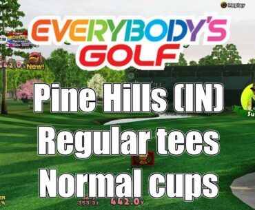 Everybody's Golf (2017) PS4 - Pine Hills (IN) Regular tees, Normal cups