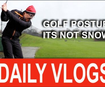 Golf Posture IT's NOT SNOWING