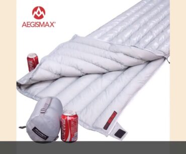 Aegismax Lengthened Ultralight Envelope Type White Goose Down Camping