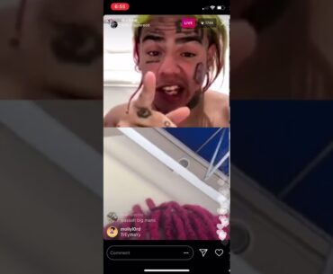 6ix9ine and Trippie Redd full fight on Instagram live