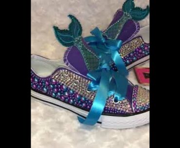 DIY Bling Converse Mermaid Shoes