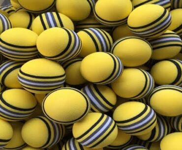 50pcsbag Eva Foam Golf Balls Hot New Yellowredblue Rainbow Sponge Indo