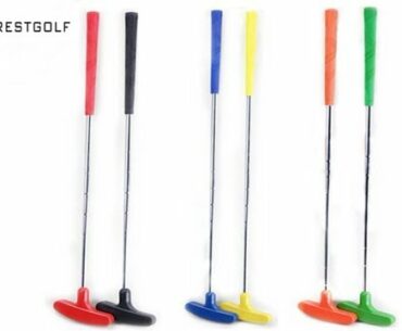 6pcs Mini Golf Putters Golf Clubs With Rubber Putter Head Steel Shaft