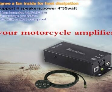 Motoqueen 12v High Power Car Speakers Audio Amplifier Mp3 Player Bluet