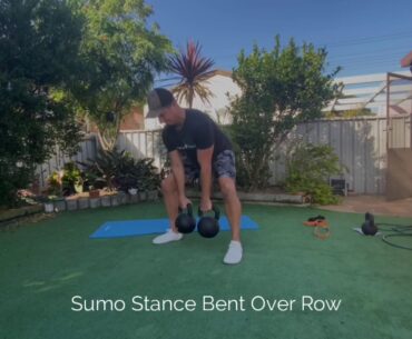 Sumo Stance Bent Over Row