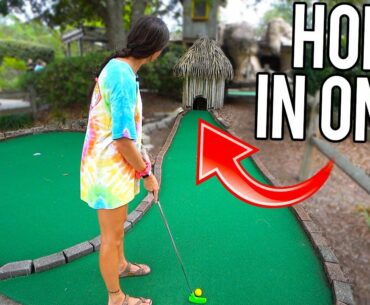 How Do We Get A Mini Golf Hole In One Here?!