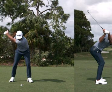 Dustin Johnson Mid-Iron Swing in SUPER Slow Motion | TaylorMade Golf