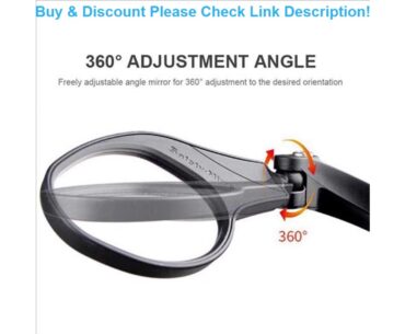 Review Stainless Steel Bicycle Handlebar Mirror Safe Bike Rear View Mirror 360 Degree Full Angle Le