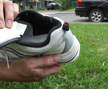 lawn spike shoes / aerating shoes homemade