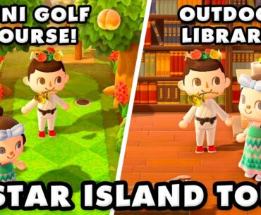 5 Star Island with a 3-Hole Mini Golf Course! Animal Crossing New Horizons Island Tour!