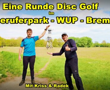 Eine Runde Disc Golf im Weseruferpark Bremen in 4K