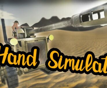 Drifting a Tank in the Sand - Hand Simulator