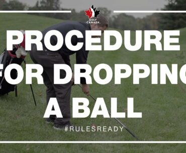 Modernized Rules of Golf: Procedure for Dropping a Ball