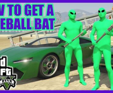 GTA V - HOW TO GET A BASEBALL BAT - 👽🟣 GREEN VS PURPLE ALIEN GANGWARS **Easy Guide**