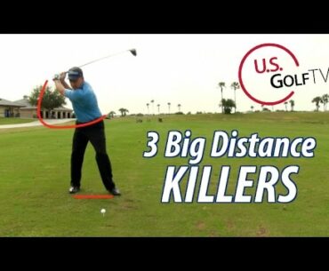 3 Big Distance Killers for Driver - Golf Tips