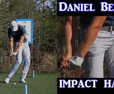 DANIEL BERGER SLOW MOTION HANDS THRU IMPACT IRON GOLF SWING 1080 HD