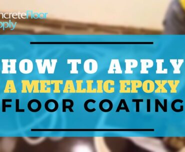 How to Apply a Metallic Epoxy Floor Coating