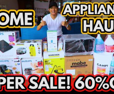 SUPER LOCKDOWN SALE! WAG PAPAHULI! HOME APPLIANCES HAUL! LAHAT NG APPLIANCES BINILI NATIN!