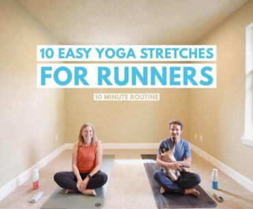 10 Easy Yoga Stretches For Runners | 10-minute Workout | Trail & Kale