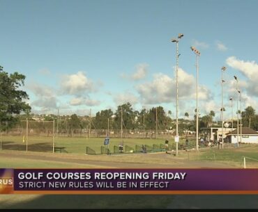 City, private golf courses given green light to reopen with a lengthy new set of guidelines