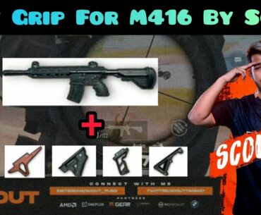 Best Grip For your M416 😍By Scout || How to Do Laser Spray ? || PUBGMOBILE