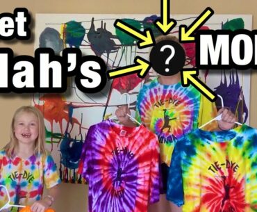 when she Introduces MOM!!! Then Makes 5 Swirl Pattern Tie-Dye Shirts