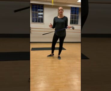 Single Leg Stance (supported) with Golf Club