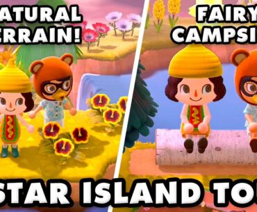 Southern Hemisphere 5-Star Island with Natural Terrain! Animal Crossing New Horizons Island Tour!