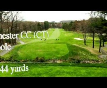 The par 5, 14th hole at Manchester Country Club in Manchester, Connecticut