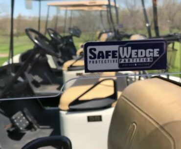 Meet the Safe Wedge: Partition developed in Twin Lakes makes golfing safer during pandemic