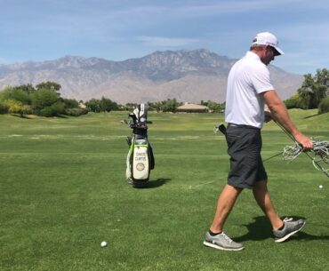 David Curtis, PGA "Safe Golf" Set up on the Teaching Tee