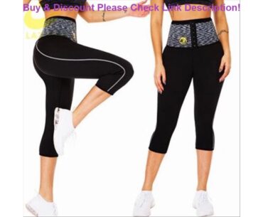 Best LAZAWG Women Hot Sweat Pants Neoprene Sauna Sweat Shorts Waist Trainer Body Shaper Waist With