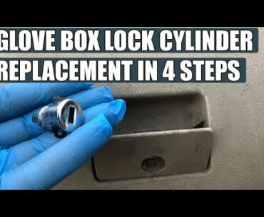 VW Golf Mk4, Jetta, Bora glove box lock cylinder (latch) removal / replacement in 4 steps