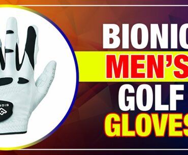 Bionic Gloves –Men’s StableGrip Golf Glove W/ Patented Natural Fit Technology Made from Long Lasting