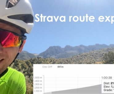 Exploring routes with Strava