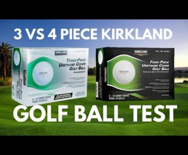 Kirkland Signature 3 Piece vs 4 Piece | Kirkland Golf Ball Review!