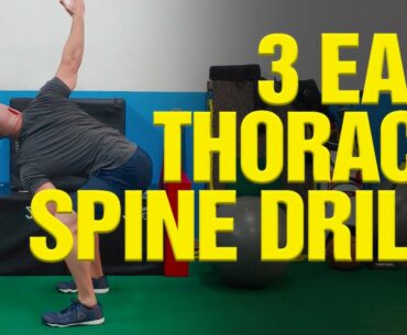 GOLF FITNESS:  3 Easy Thoracic Spine Mobility Drills [TRY THIS!]