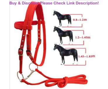 Deal Riding Equipment Polar Fleece Sports Soft Bridle Adjustable Strap Rein Belt Competition Thicke