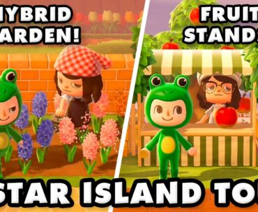 A Lovely 5 Star Island with Hybrids and Fruit Stands! Animal Crossing New Horizons Island Tour!