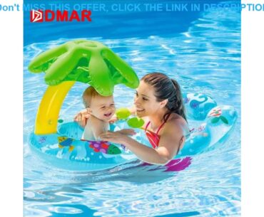 Top DMAR Inflatable Swimming Ring for Baby Parents Together Pool Float Mattress Swimming Circle Bea