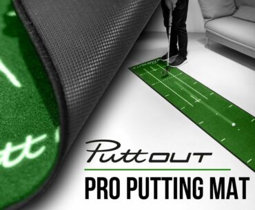 PuttOUT Pro Golf Putting Mat - Practice putting anywhere!