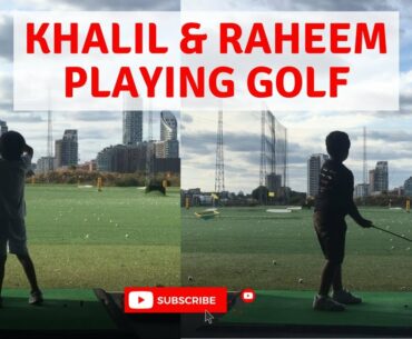 Khalil and Raheem Play Golf