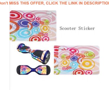 Review 1Set Cool Self Balancing Two Wheel Scooter Skin Cover Hover Skate Board Sticker 6.5 inch  Sk